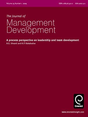 cover image of Journal of Management Development, Volume 23, Issue 1